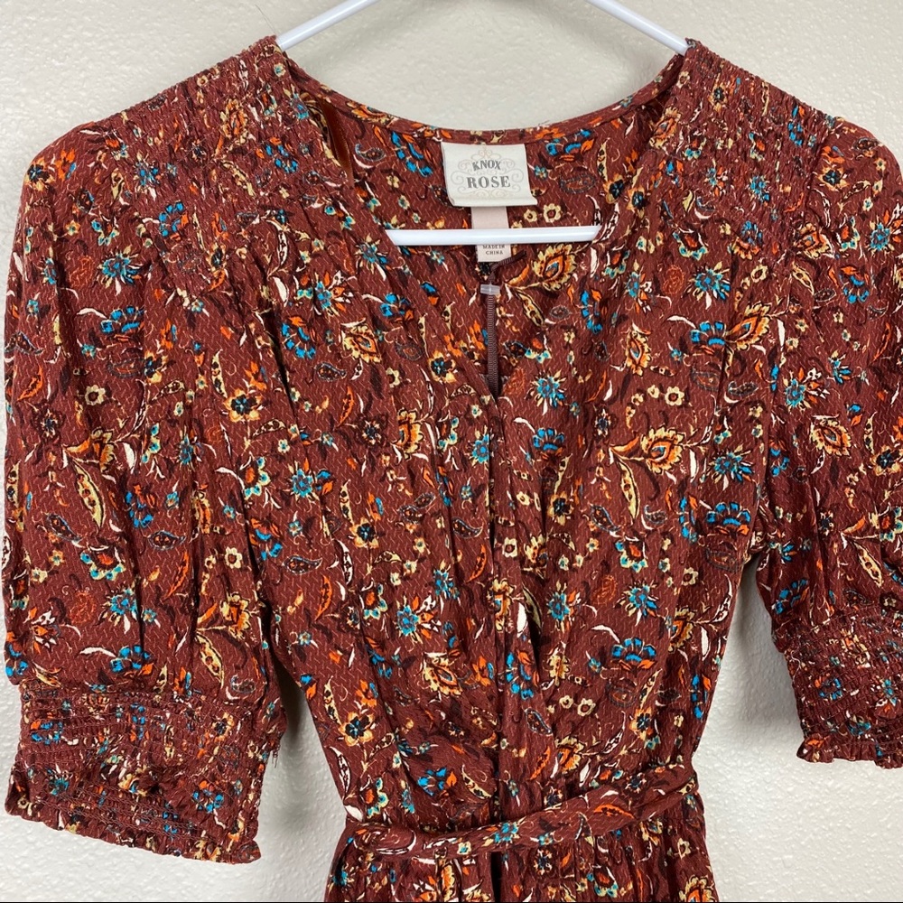 Knox Rose Floral Wrap Boho Maxi Dress XS NWT 💐